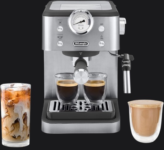 An Espresso Machine used to showcase the Vision AI's capabilities on the landing page.